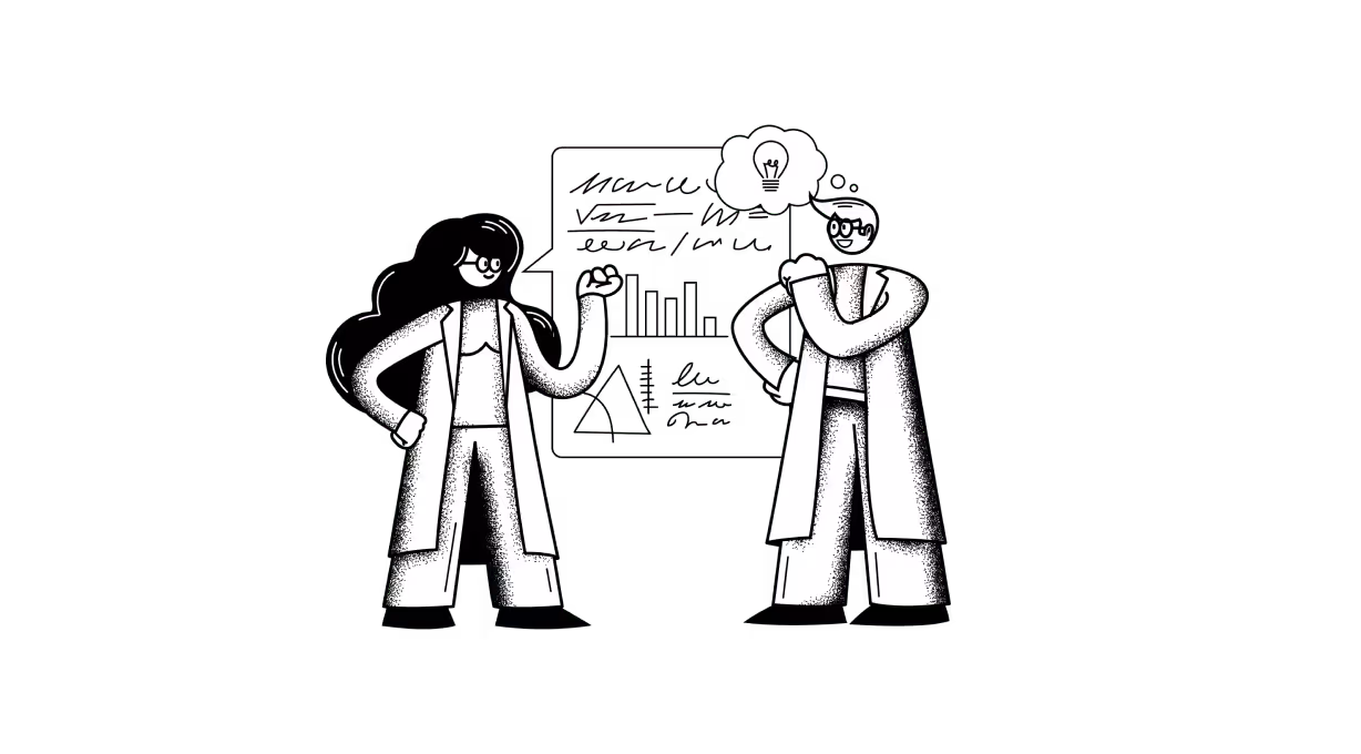 Grainy tech-inspired illustration from the Laboratorium set