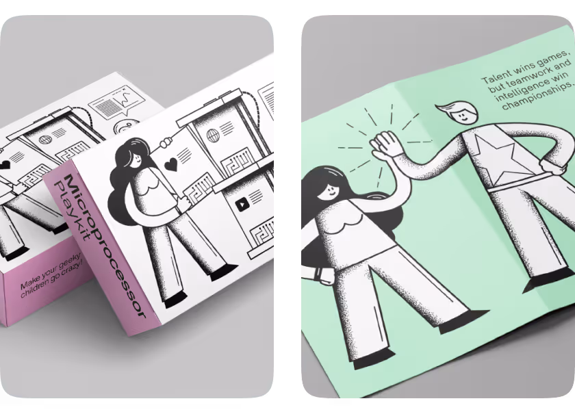 Creative grainy illustration for various design uses