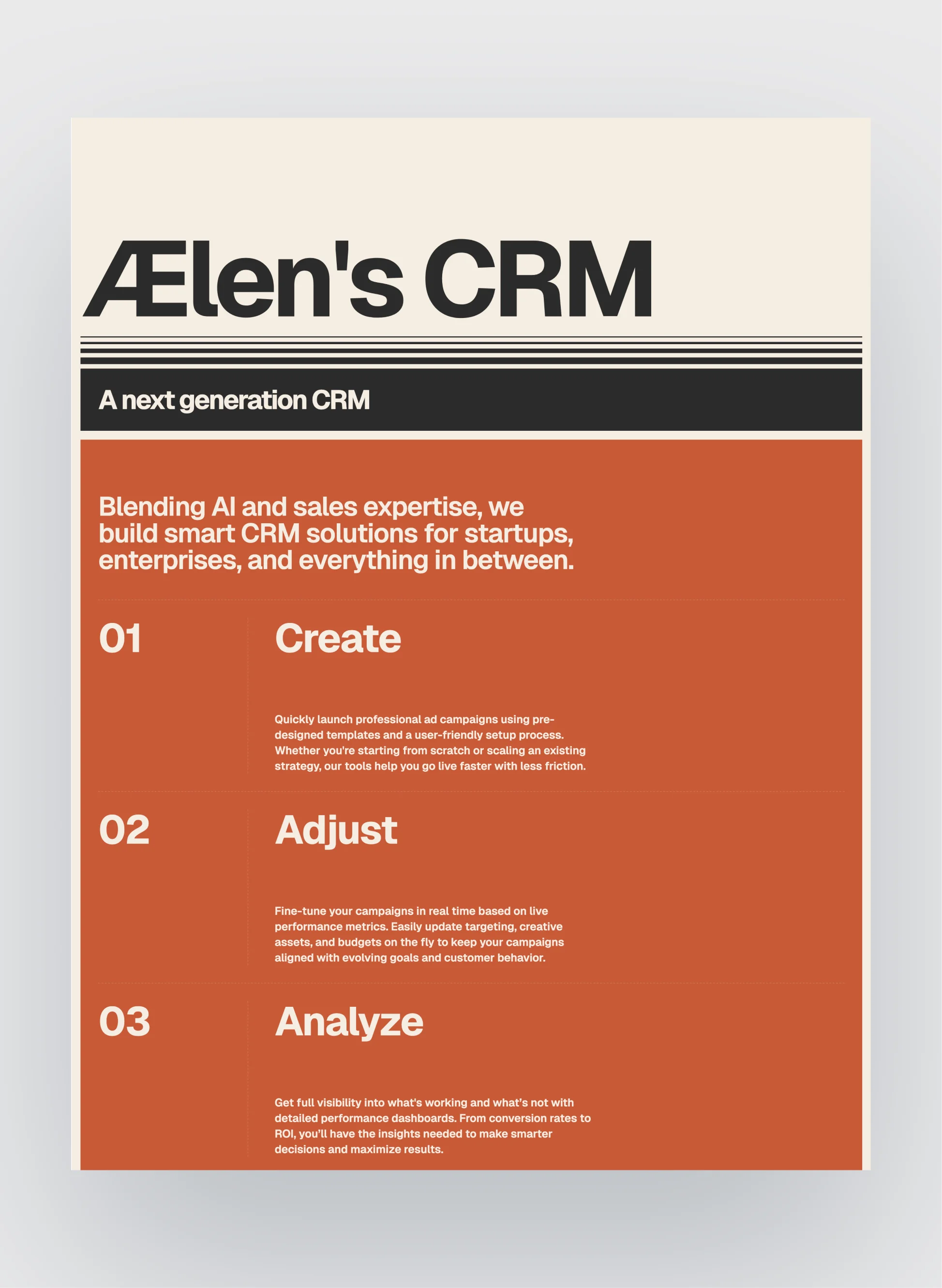 Ælen SaaS template features overview