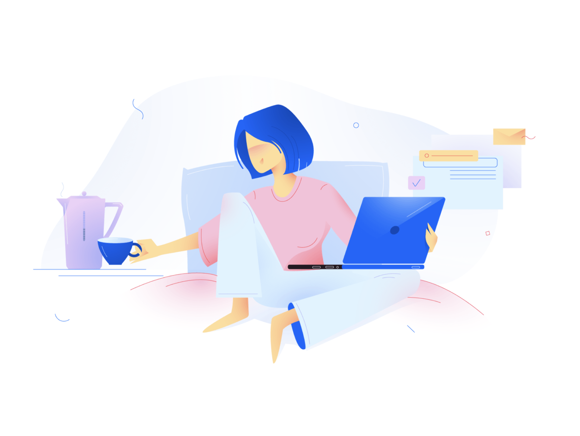Vector illustration of a teamwork meeting
