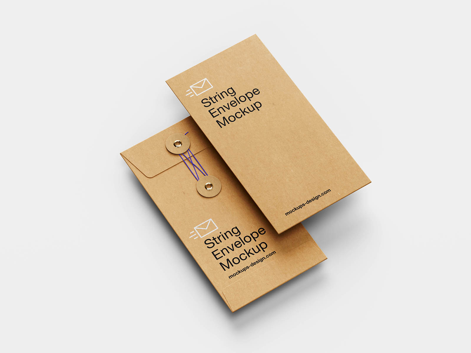 Top view showcasing the envelope's simple design