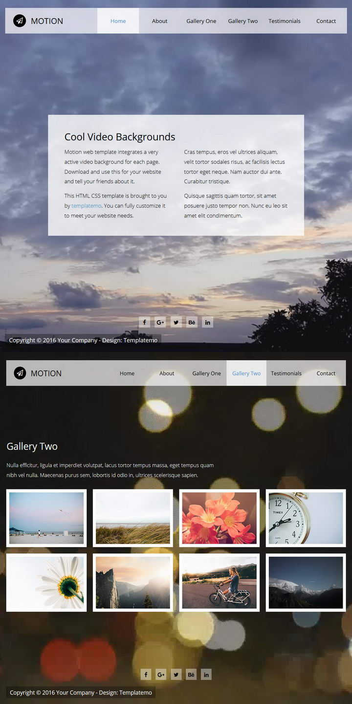 Responsive layout of Motion Template with Hero Slider