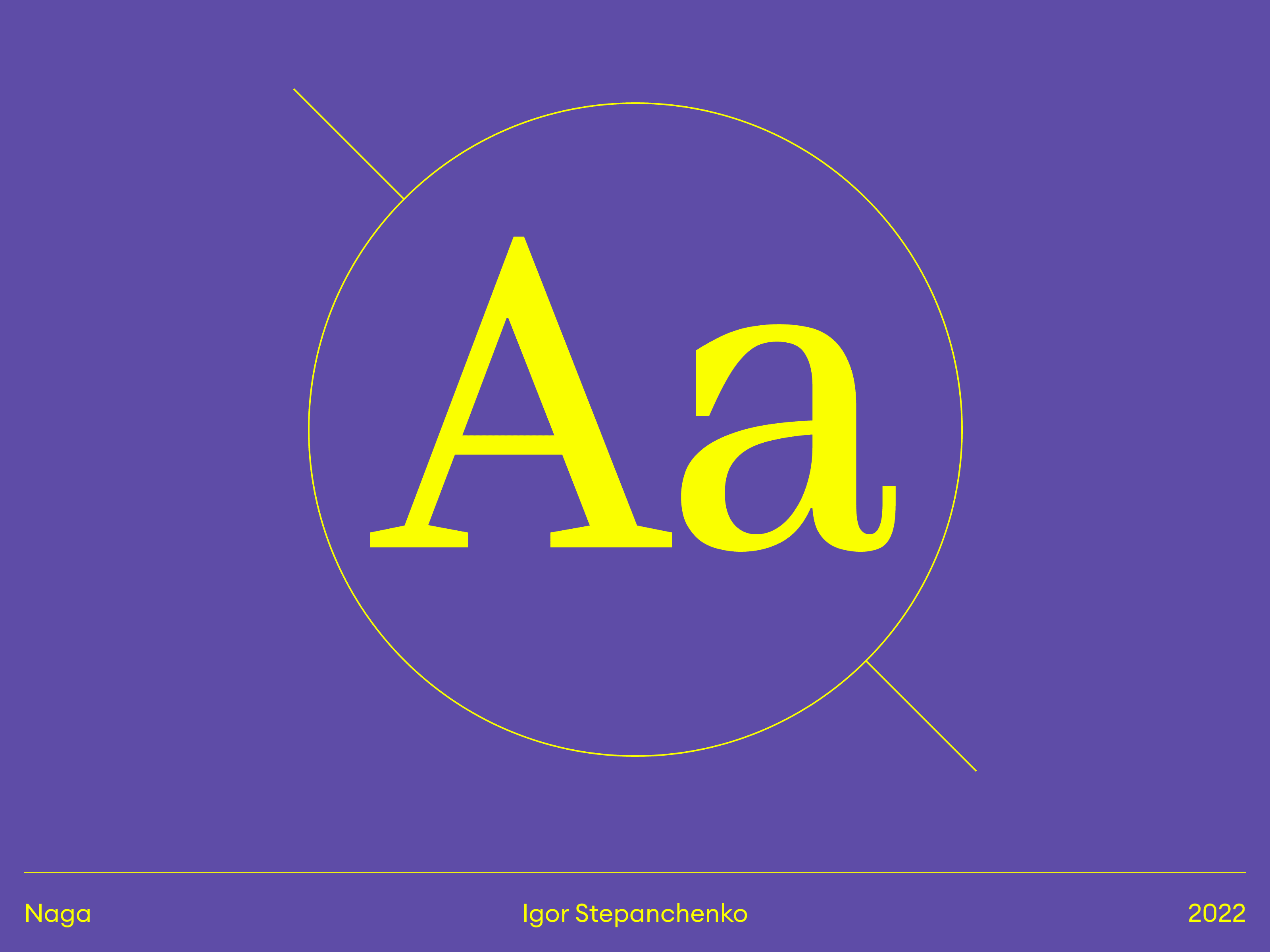 Naga font style showcased in typography examples