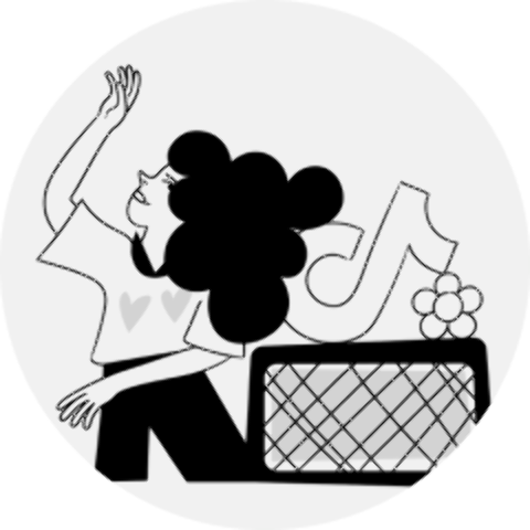 Monochrome hand-drawn illustration 2
