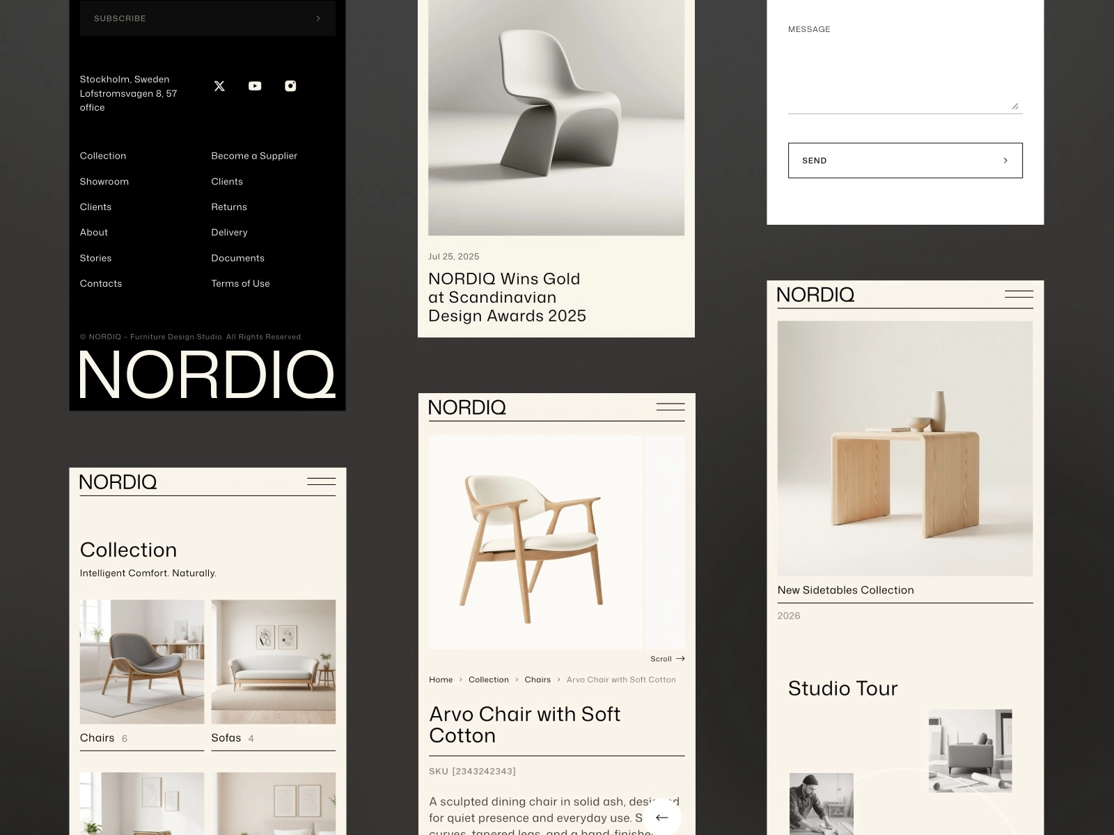 Flexible catalog feature in NORDIQ template