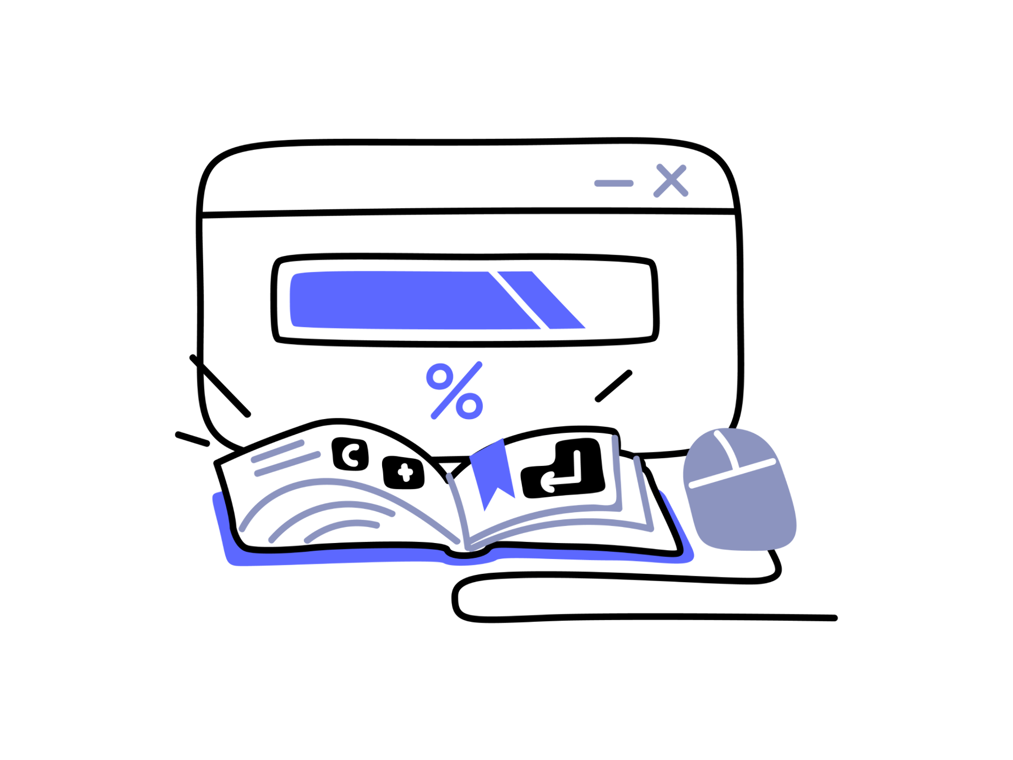 Two styles of digital process illustrations with nuts graphics.