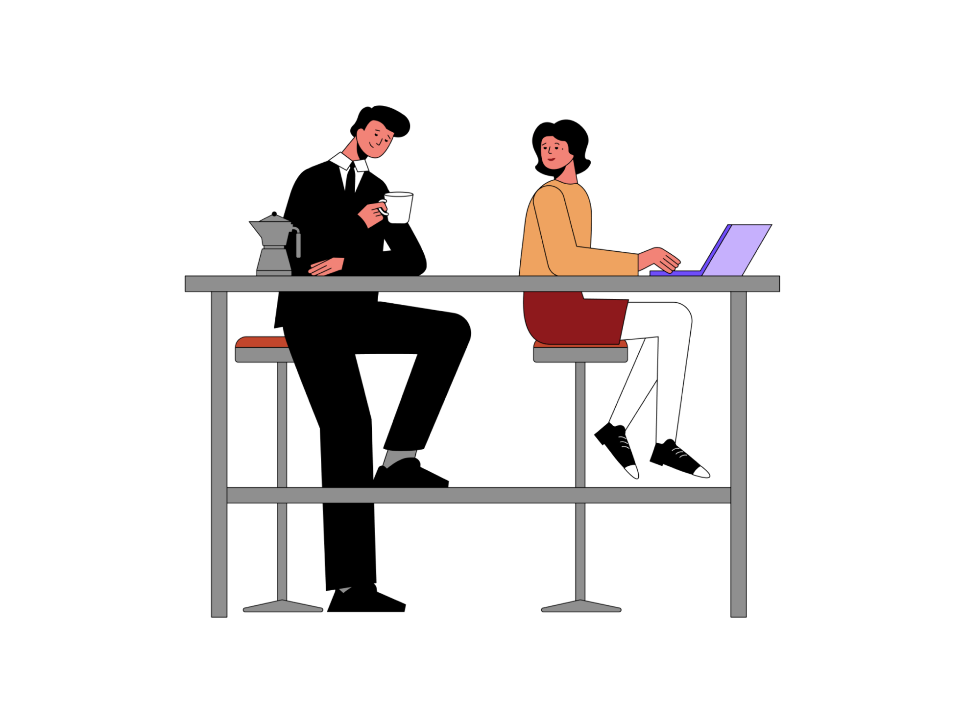 Cool character illustration for digital projects