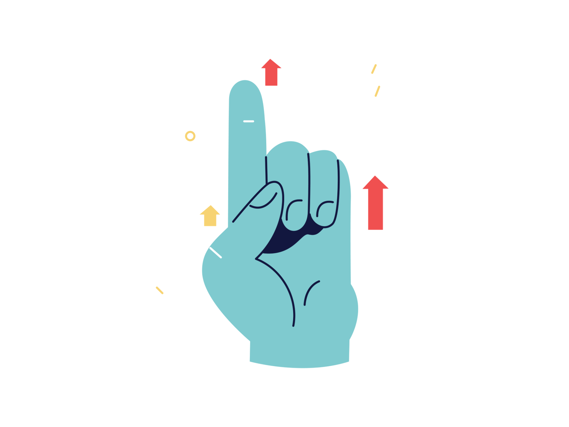 Vector palm designs on a white background