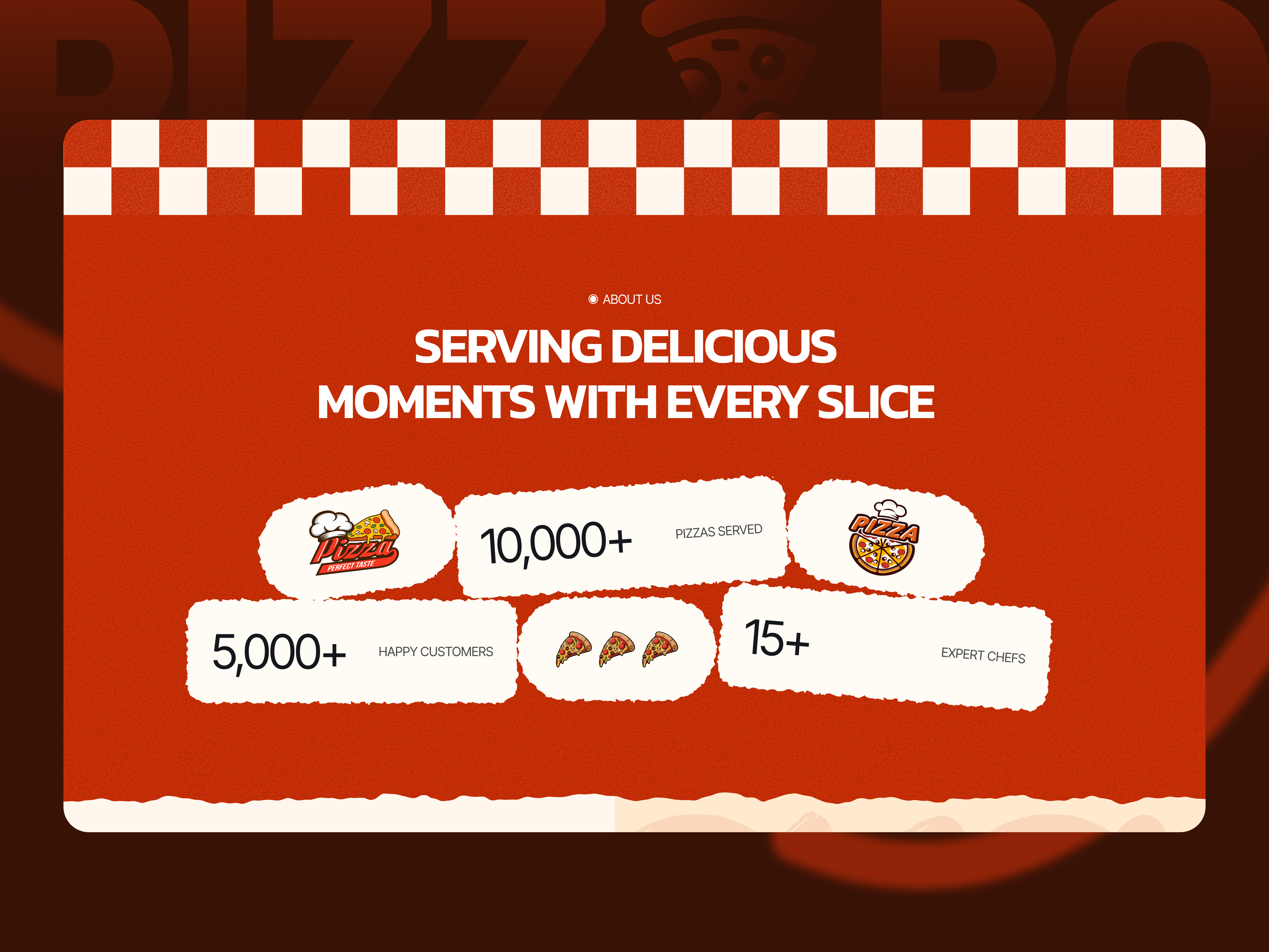 Pizzaro's mobile-friendly design showcase