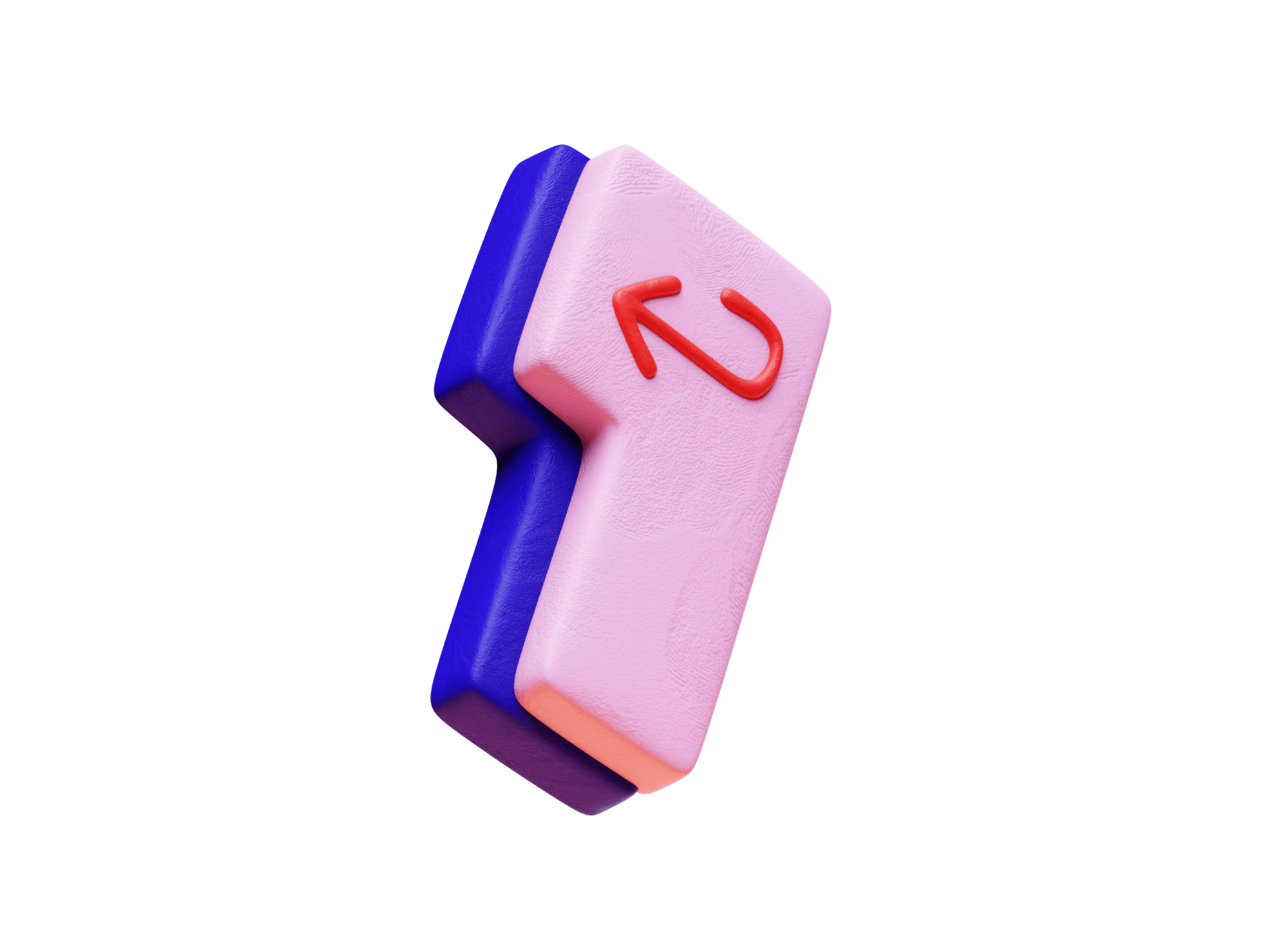 Plasticine sticker representing IT with tech elements