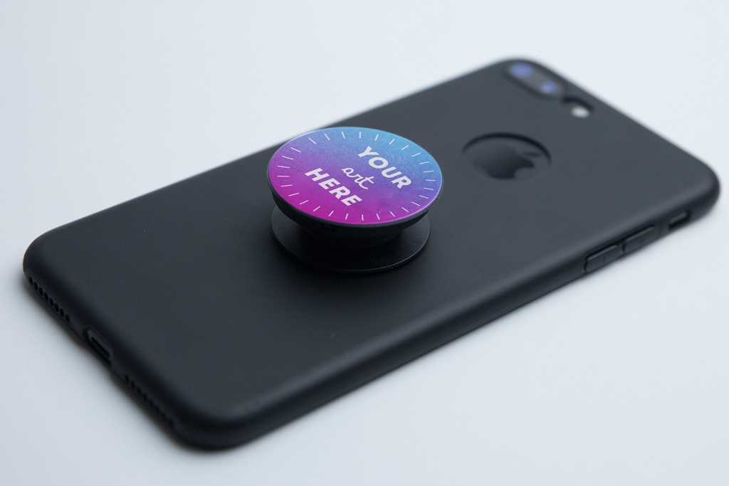 PopSocket mockup displaying a customizable design