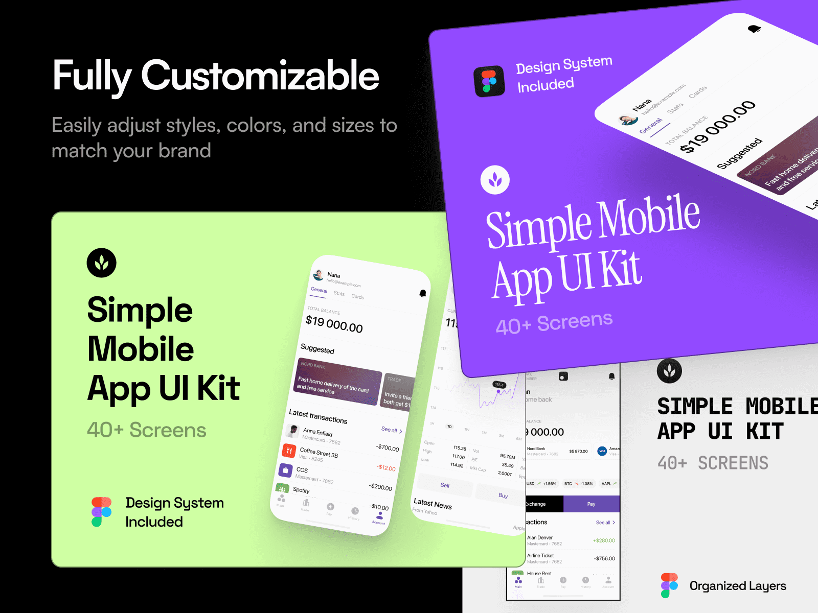 Web mockup with a sleek layout
