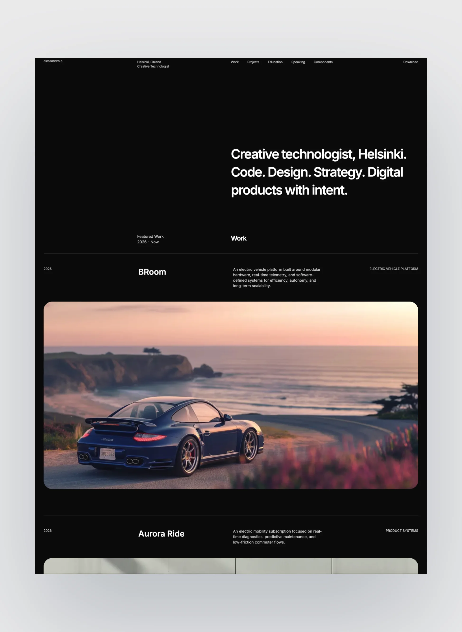 Responsive design example of Prima Persona