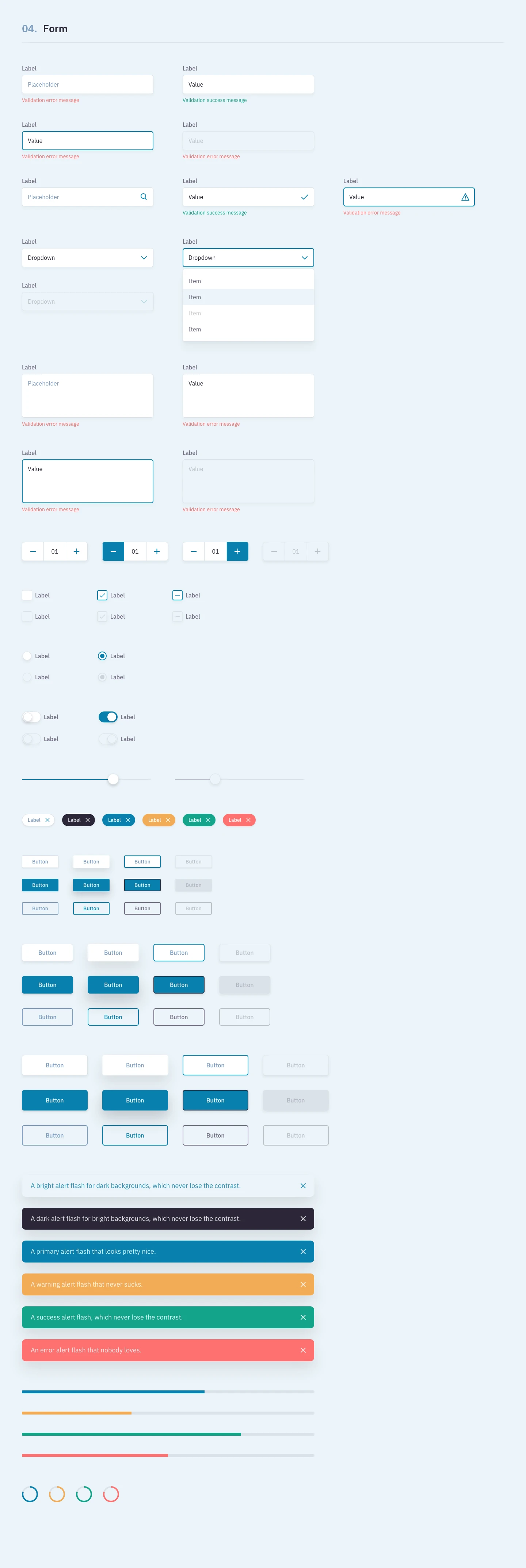 Showcase of a web prototype using Revkit in Adobe XD