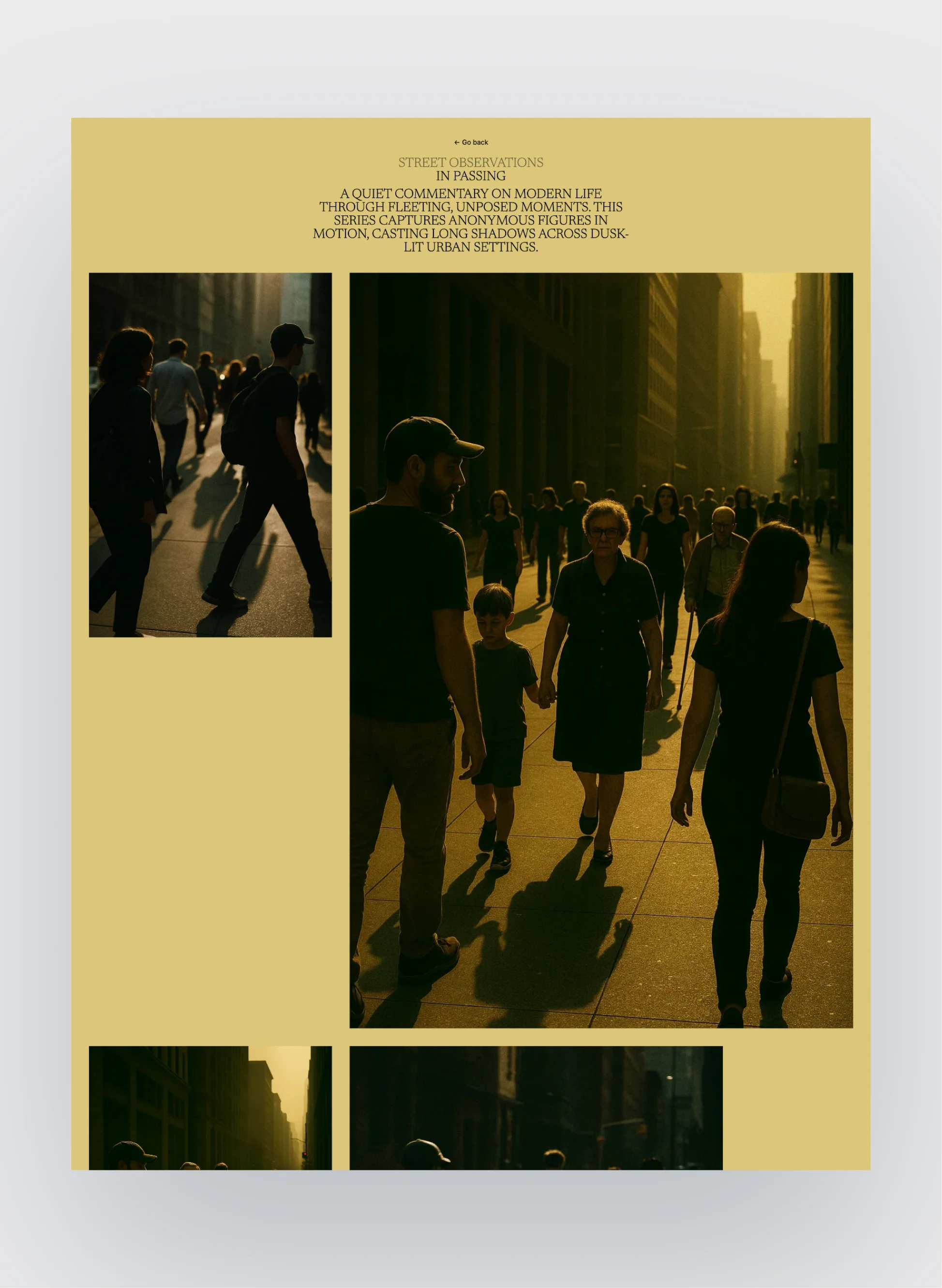 Responsive design example of Semplice