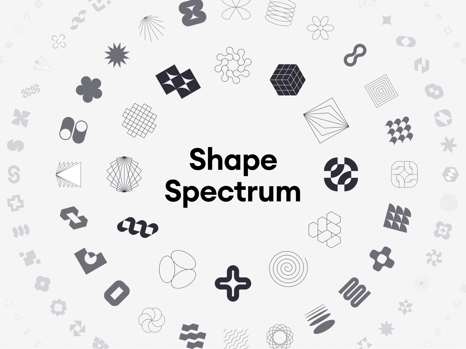 A collection of simple circular shapes