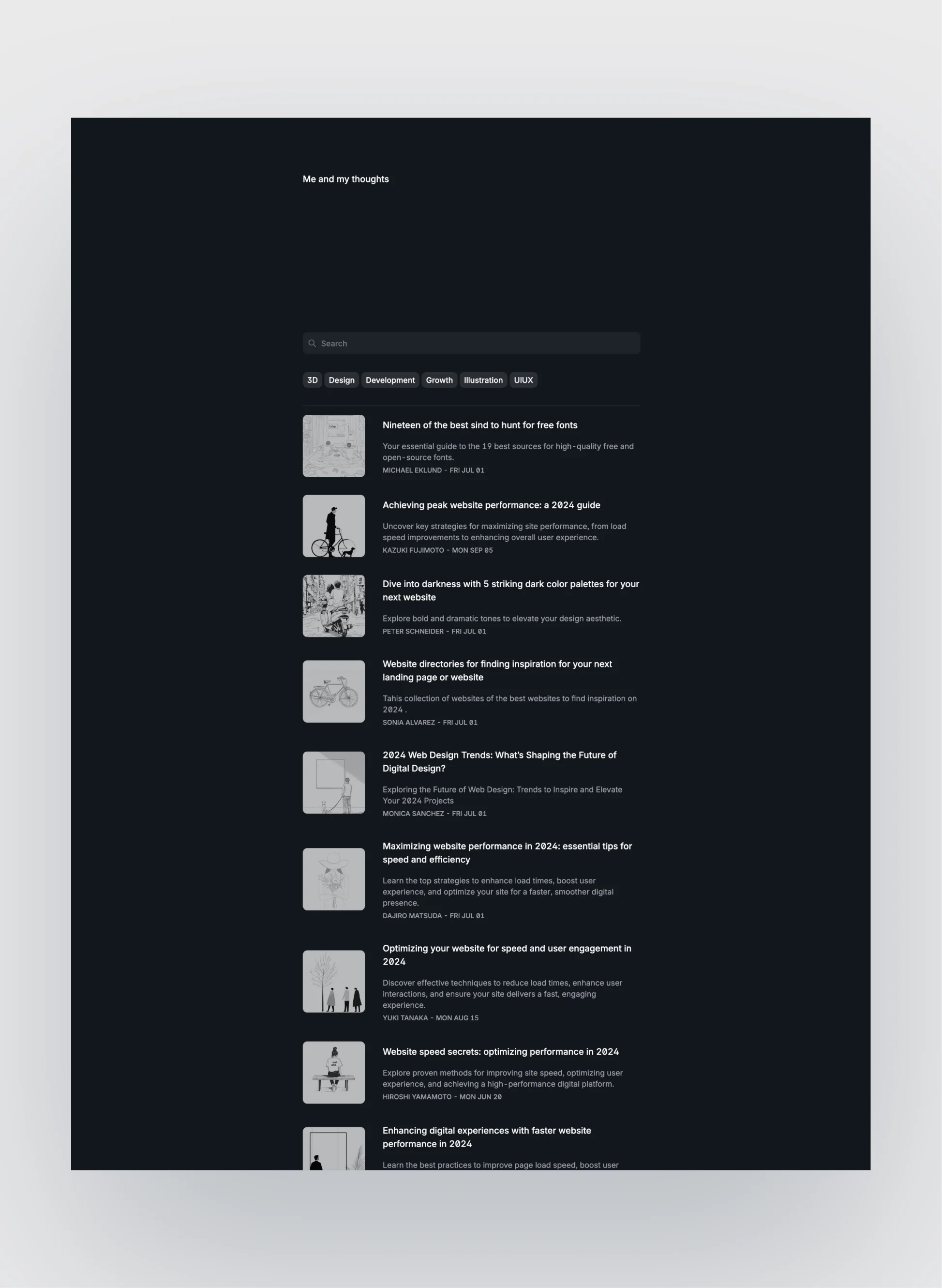 Responsive design view of Simplexity template