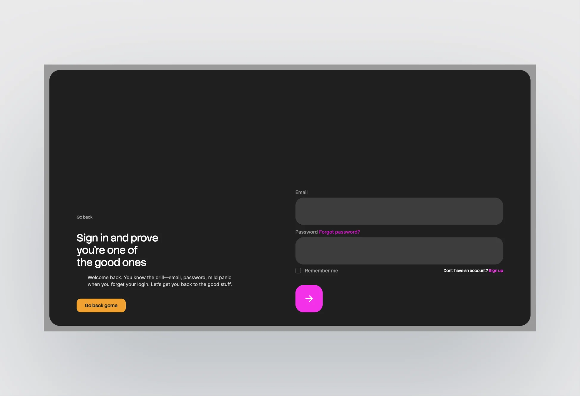 Podcast section featuring audio player in Snowpeak