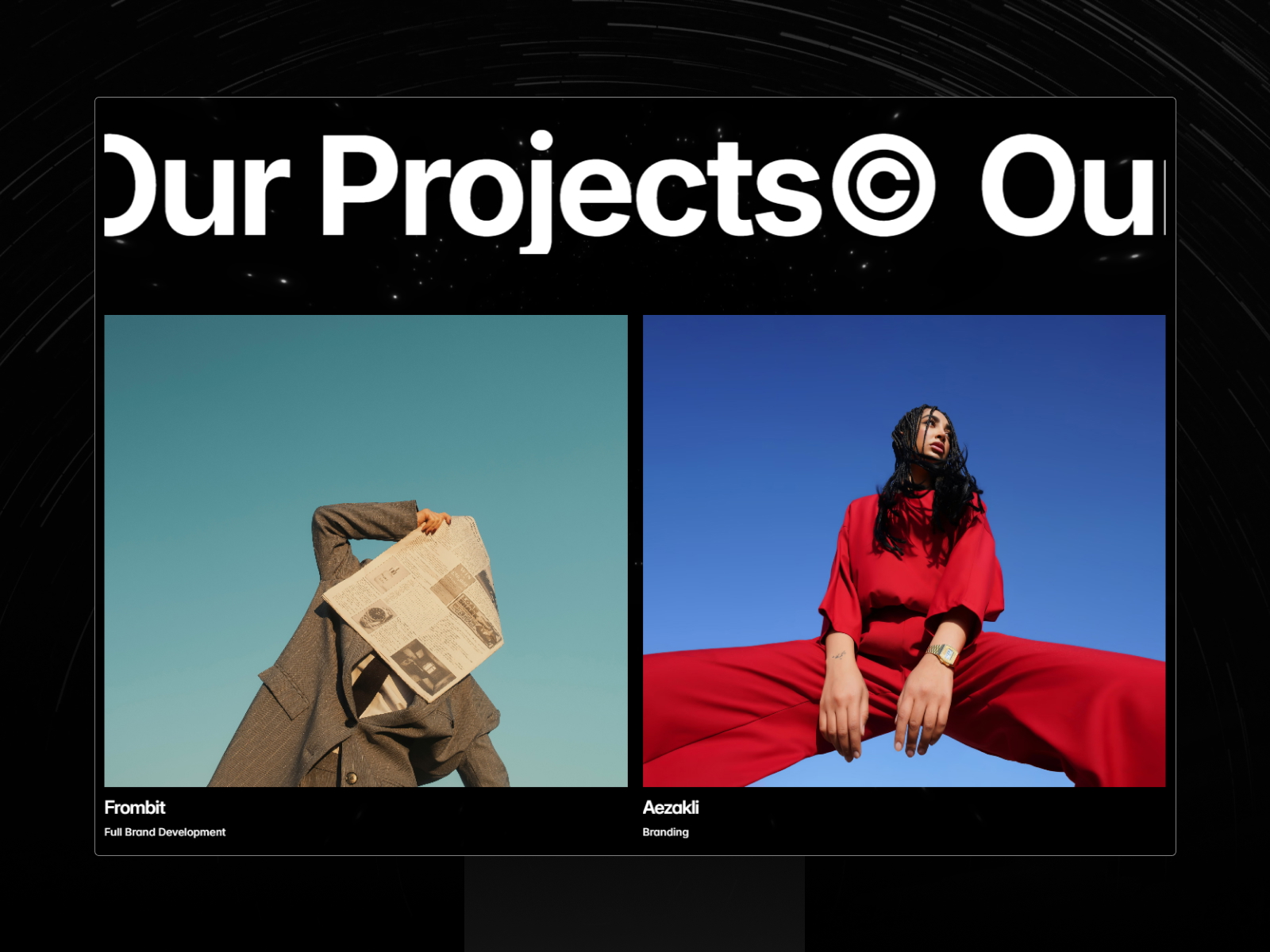 Softic Studio about page with structured design