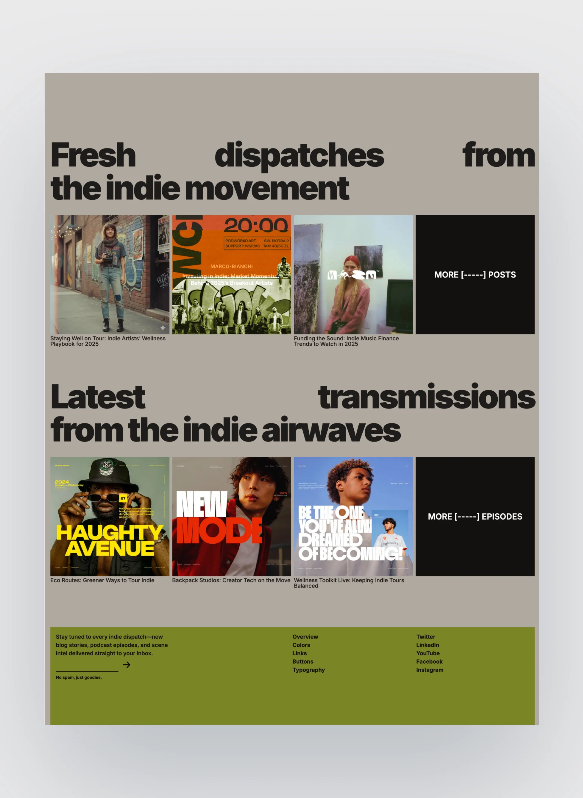Media features in the Streamer template