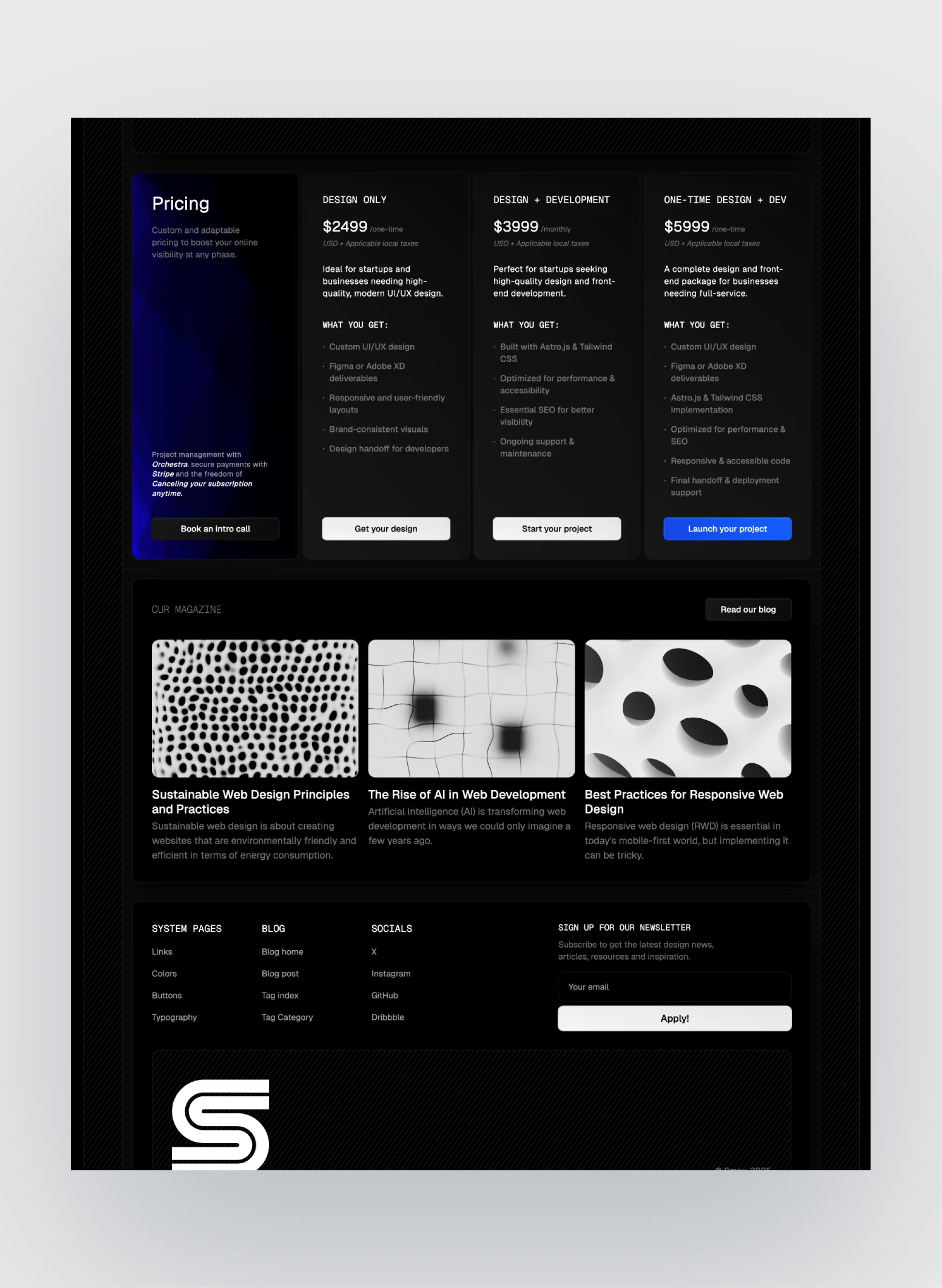 Studiomax template agency portfolio