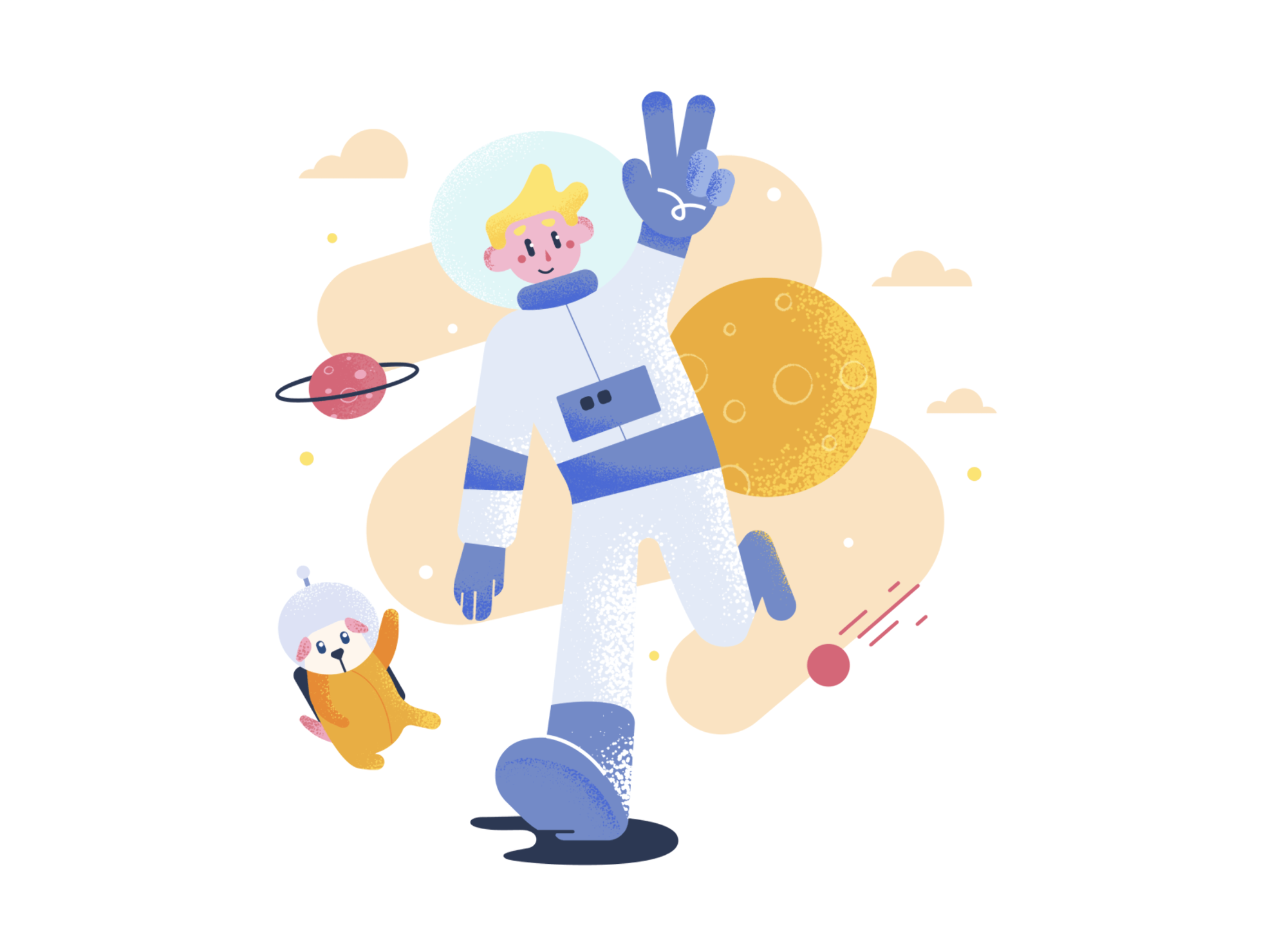 Cheerful vector illustration of smiling sun