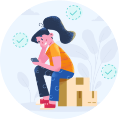Cute illustrations of flowers and sunshine