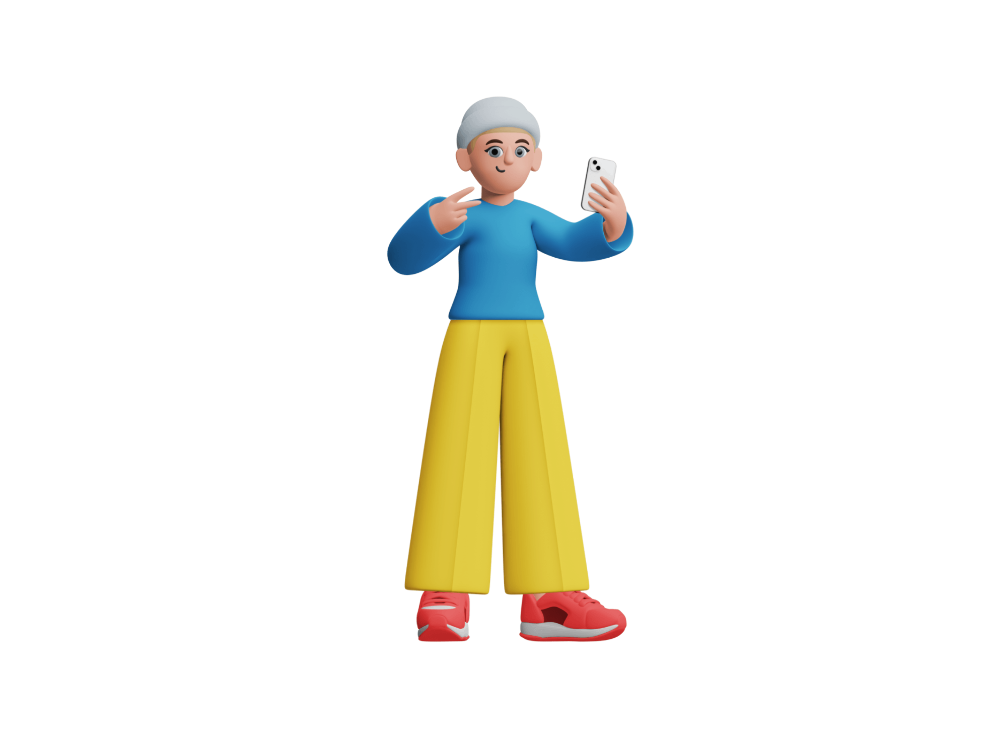 Heroic 3D character illustration for project use