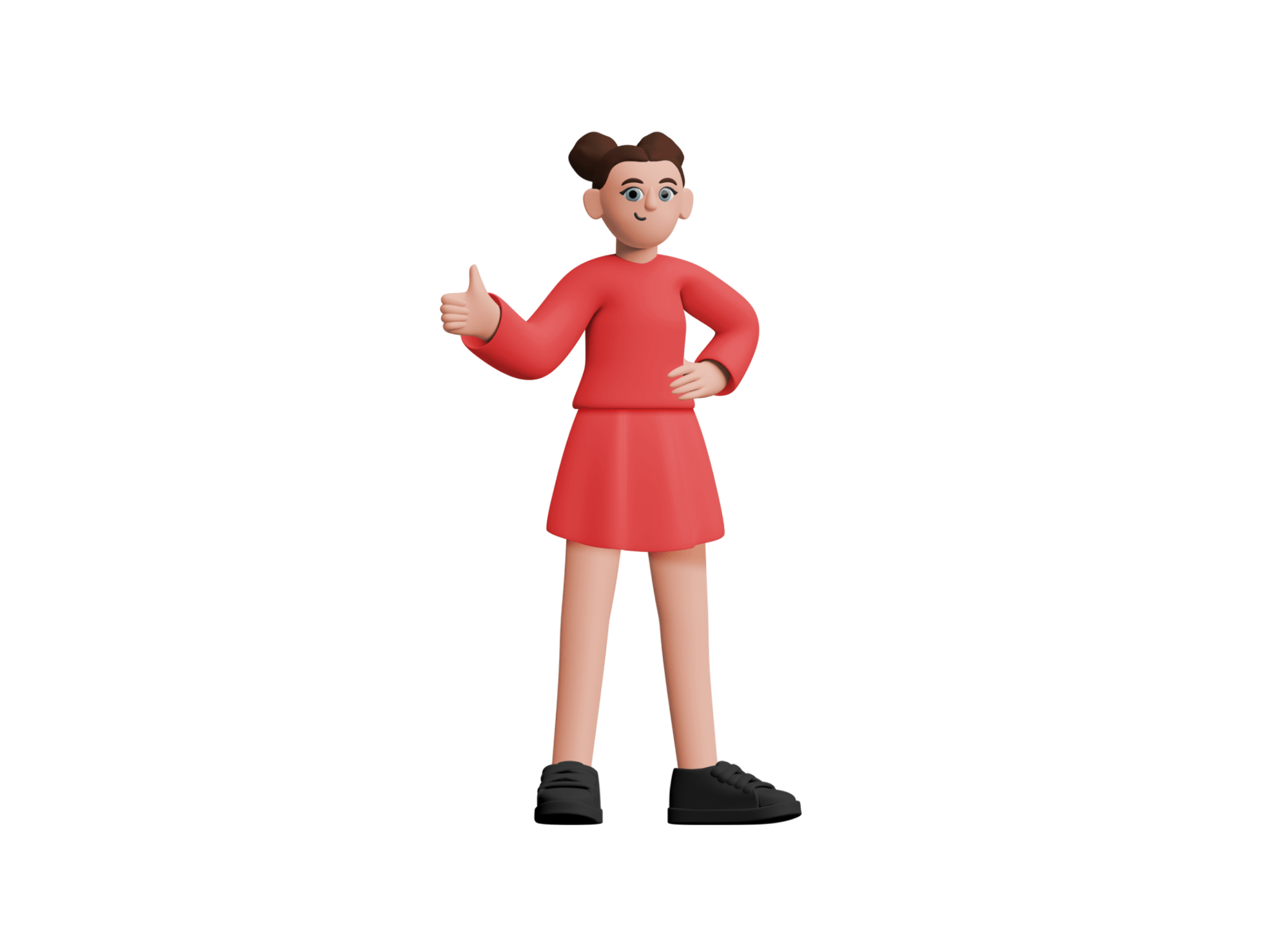 Professional team of 3D characters in a meeting