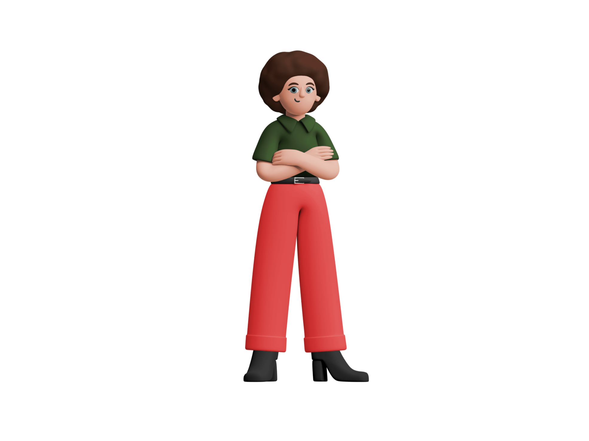 Vibrant 3D characters representing various roles