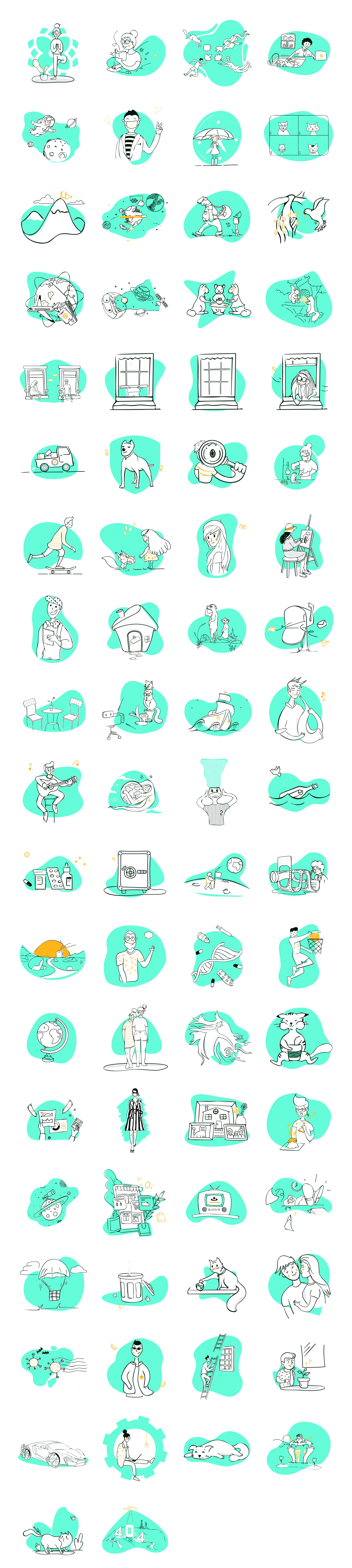 Preview of Surface - 75 free illustrations collection.
