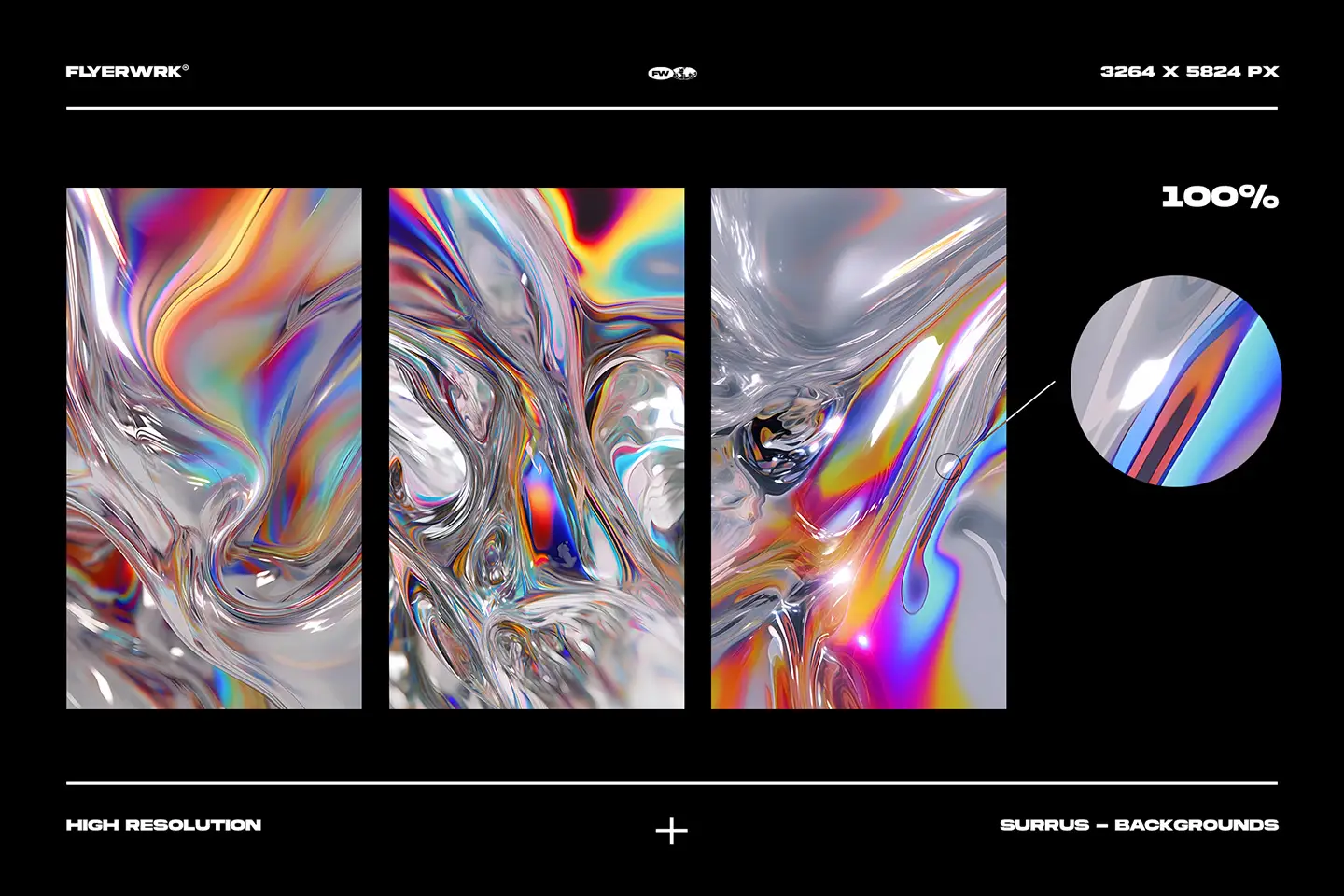 Psychedelic gradient texture 4