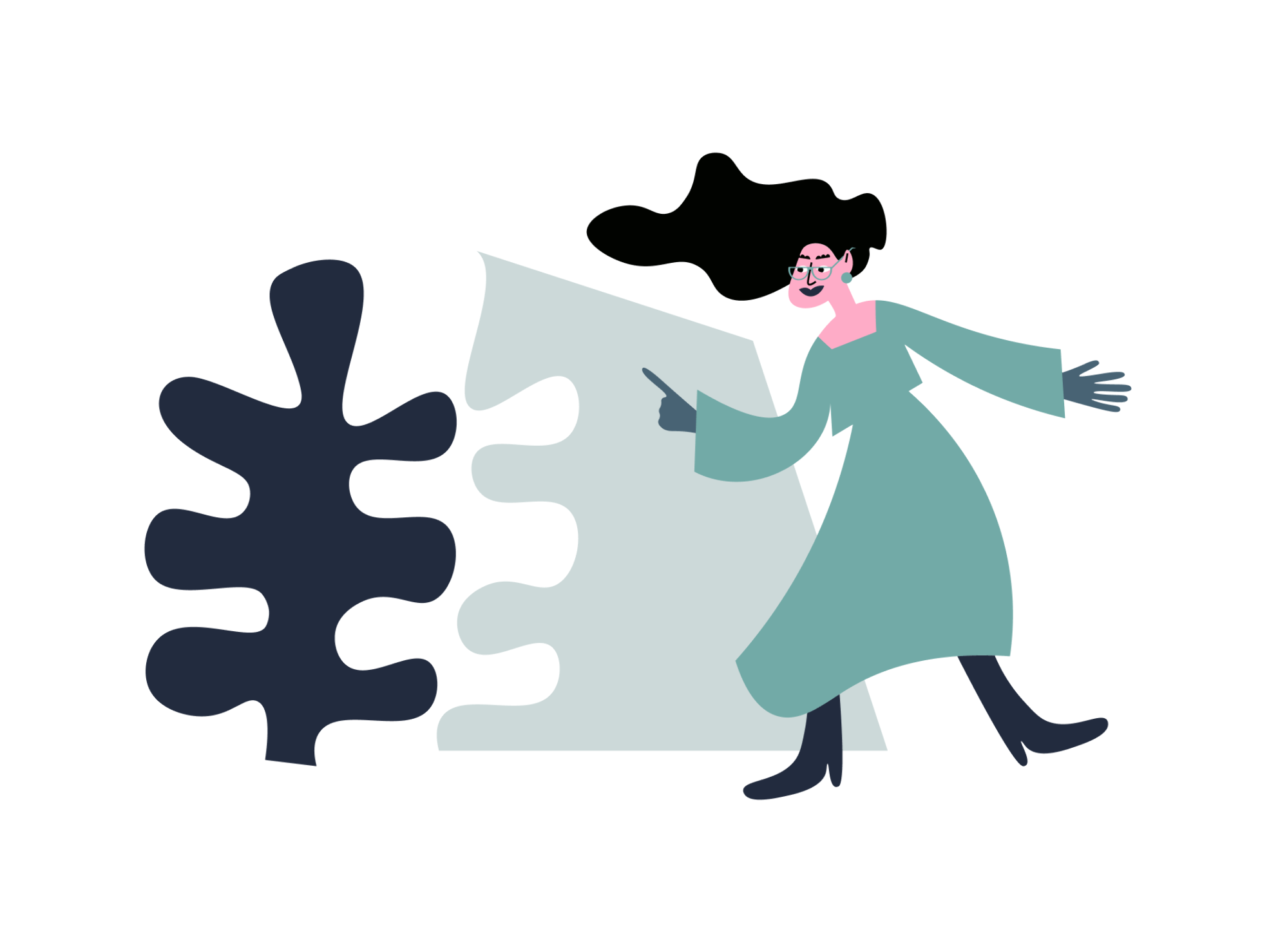 Illustration of a work-life balance concept