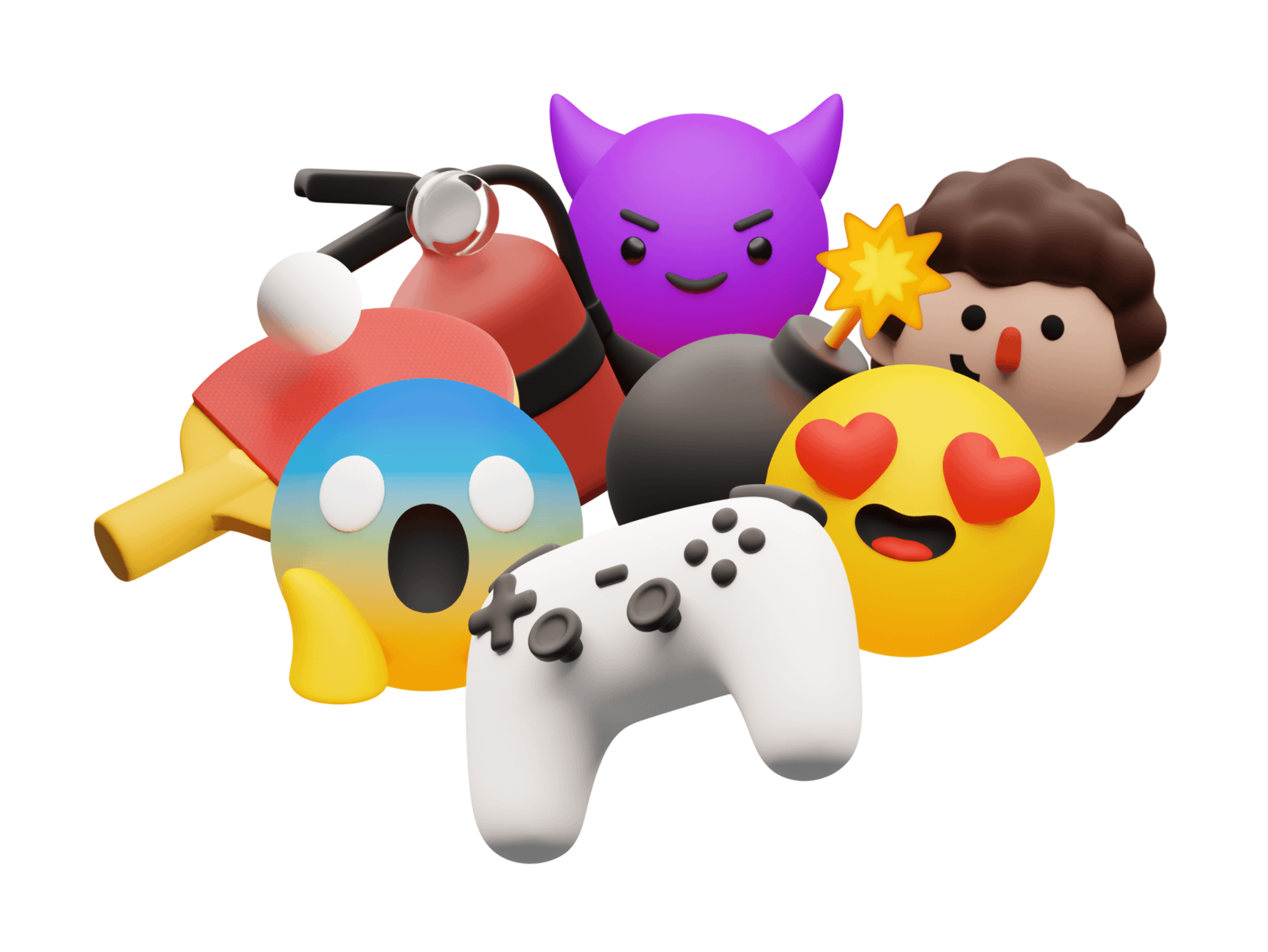 3D object illustration of a stylized item