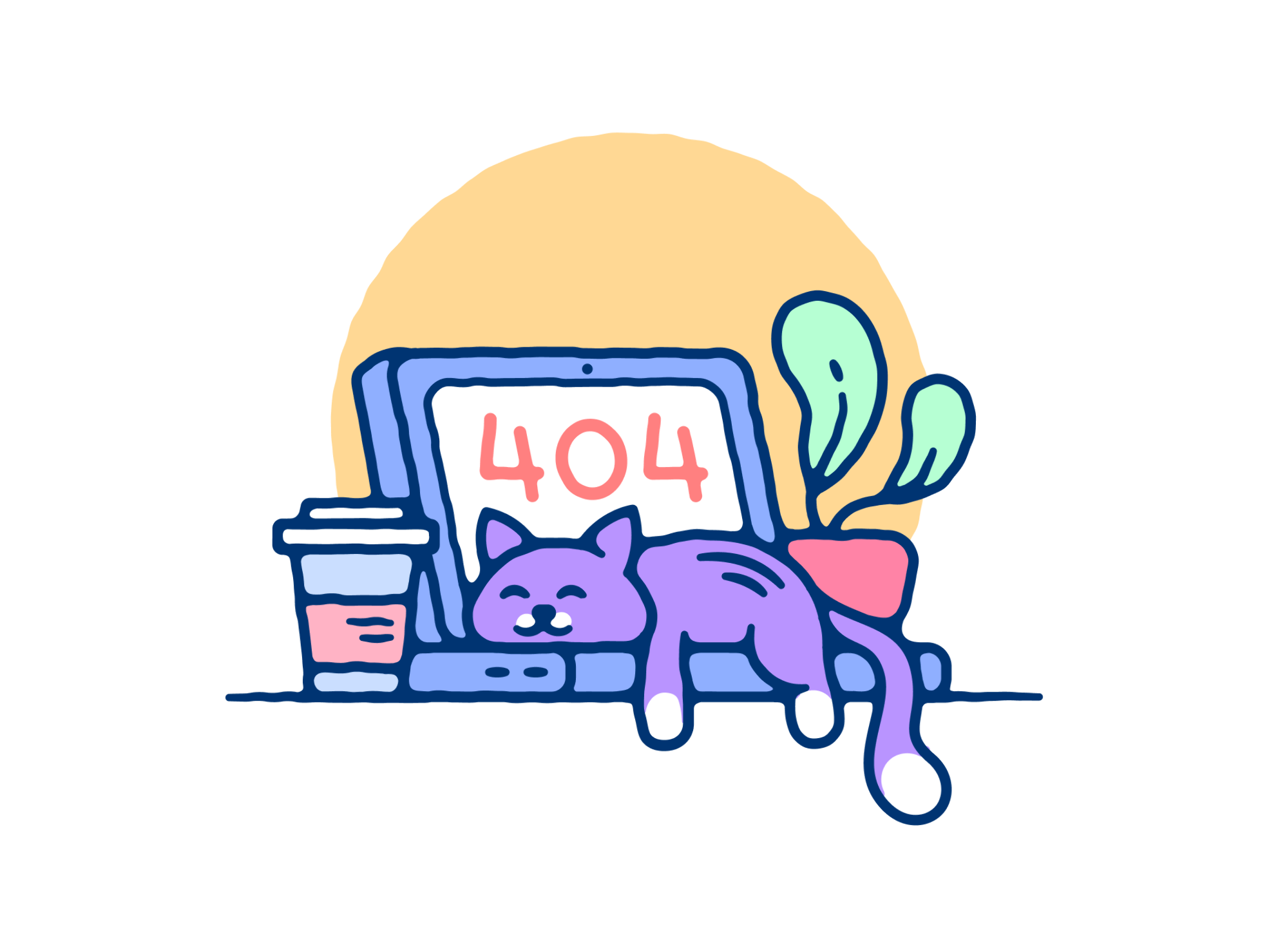Illustration of an IT scene with diverse characters