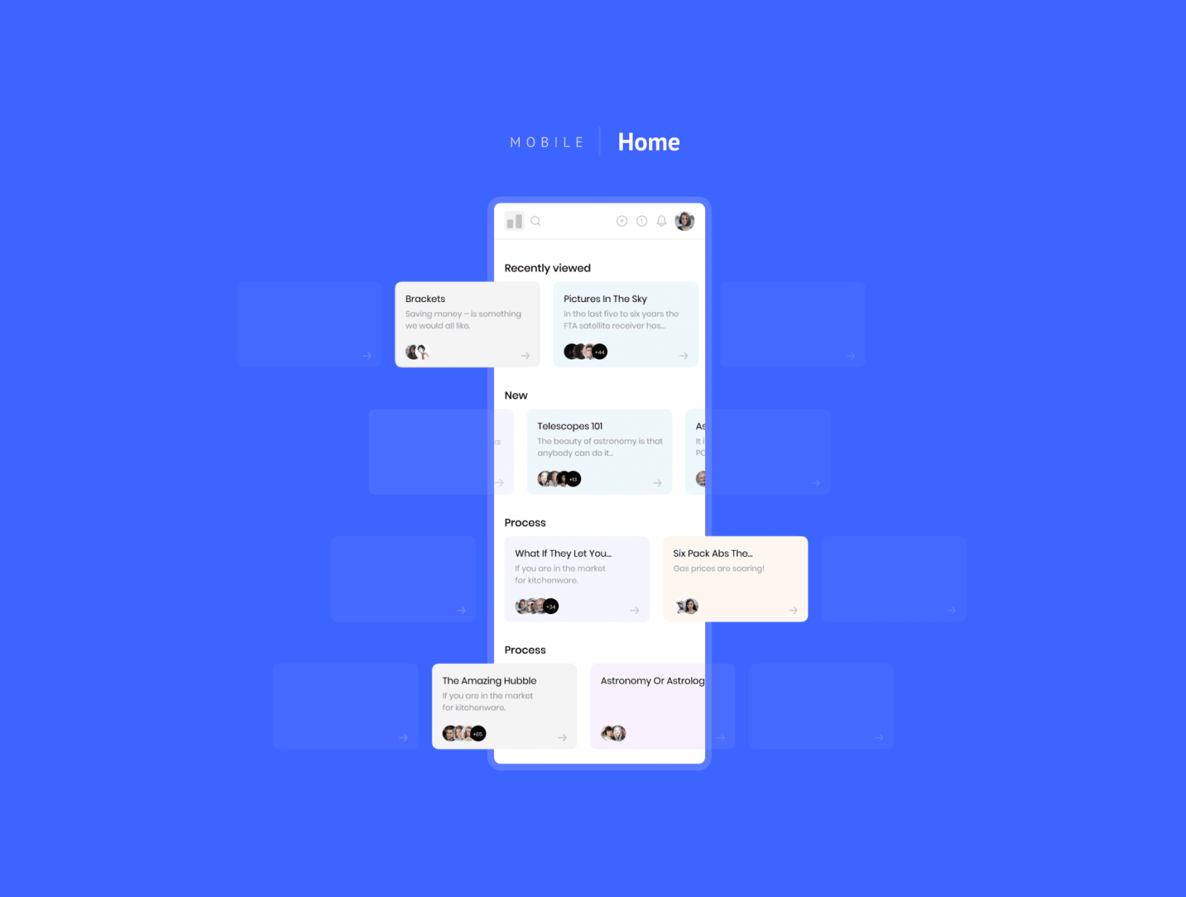 Trello Concept mobile template 2