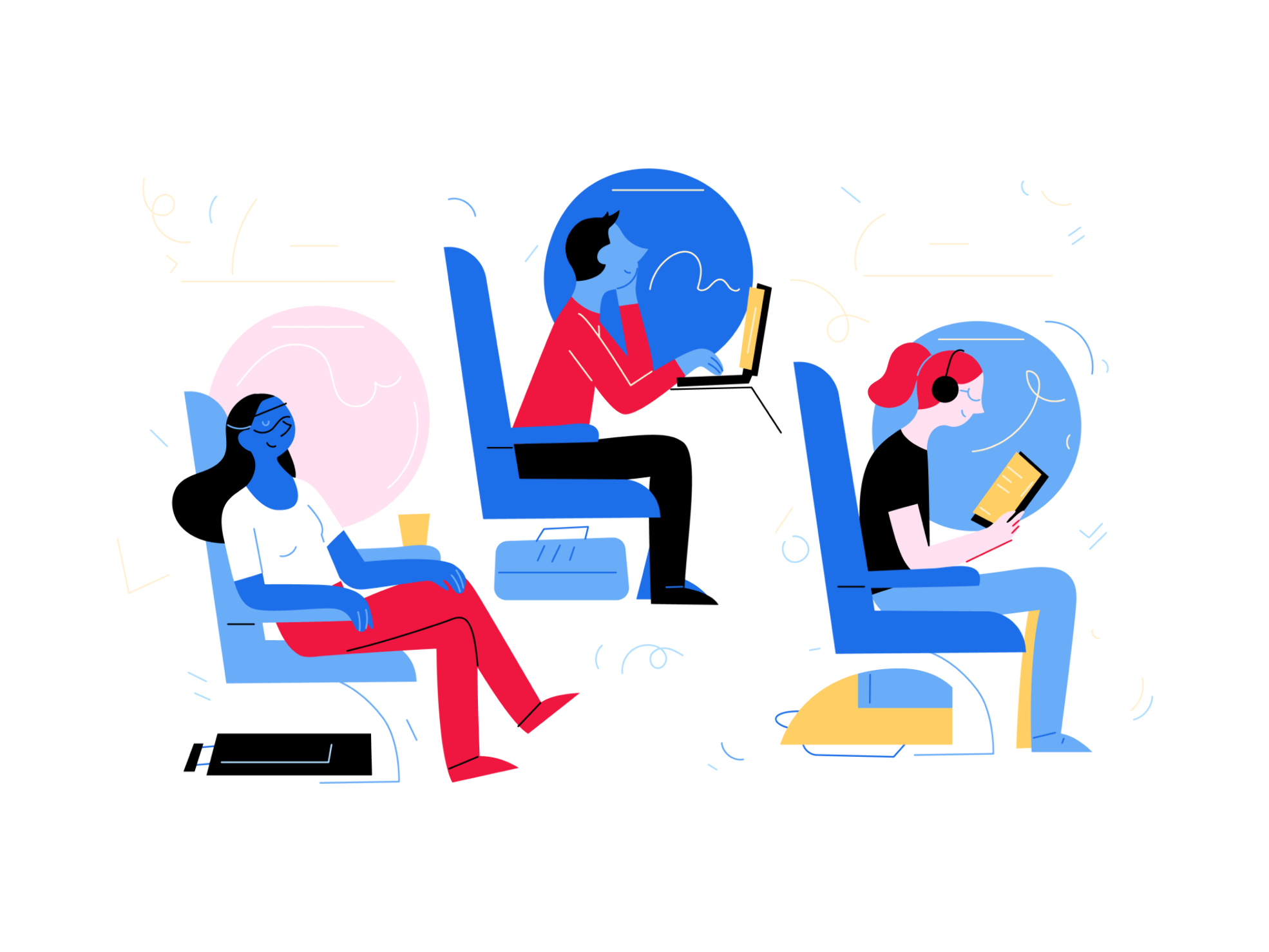 Illustration of people problem-solving together
