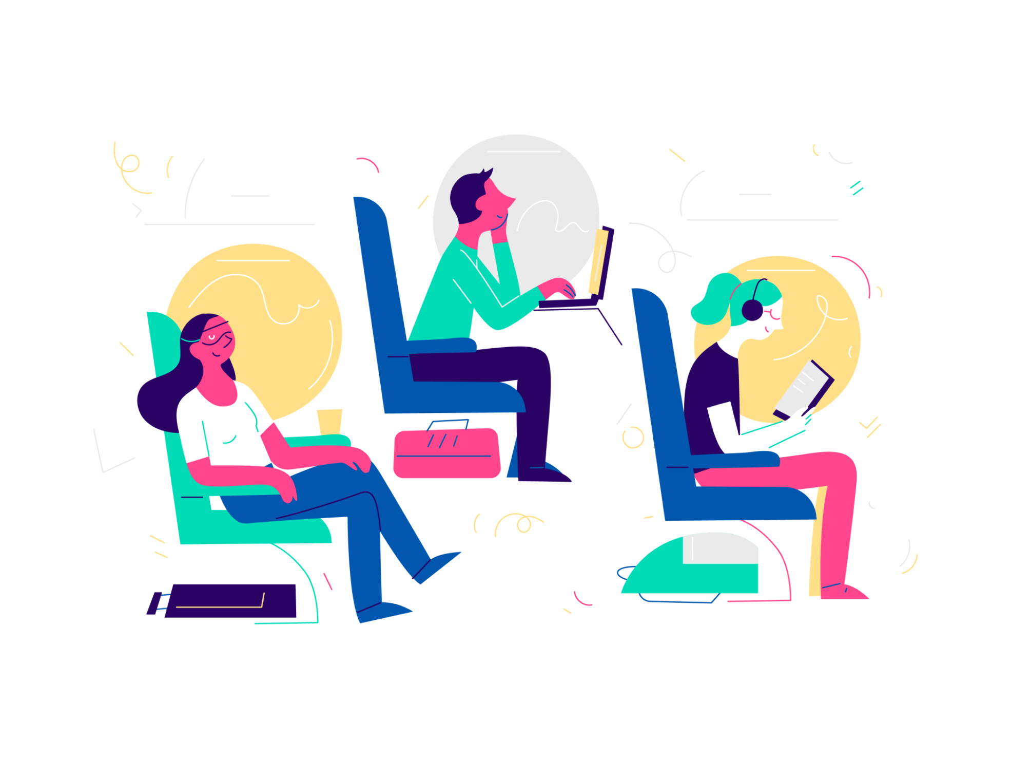 Cheerful graphic suitable for digital products