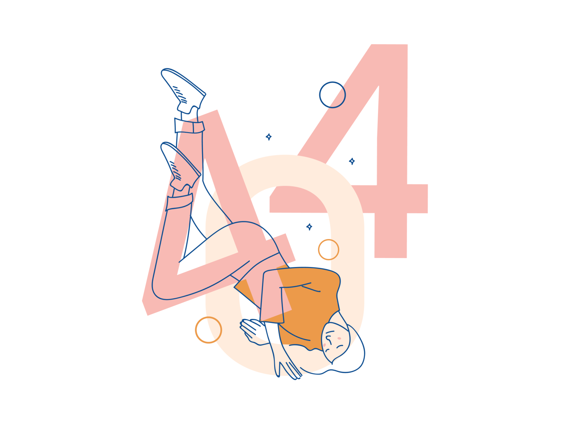 Illustrated scene of a cozy workspace