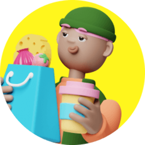 Vibrant objects included in the Weekender pack