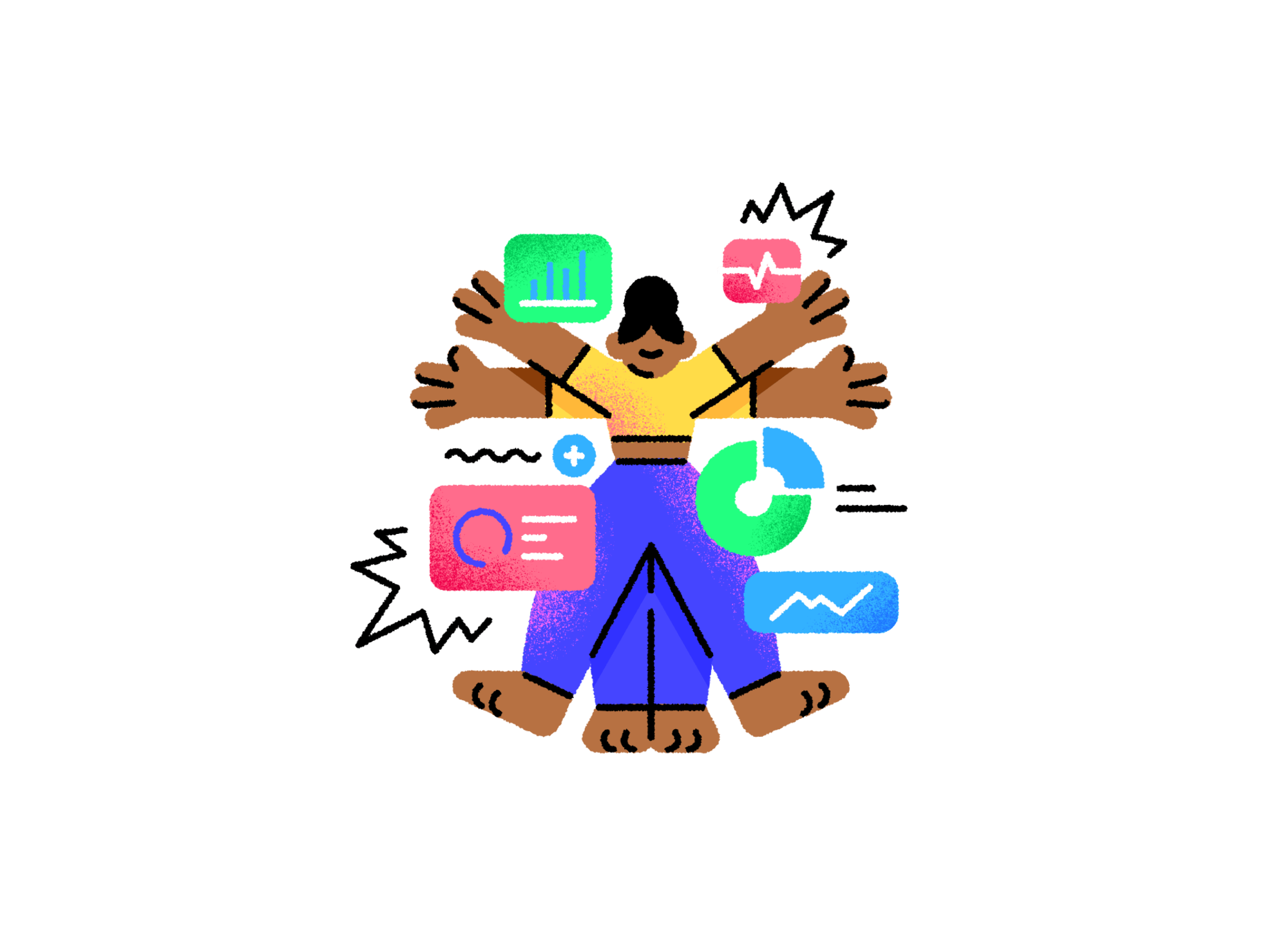 Nuanced design illustrating psychology concepts