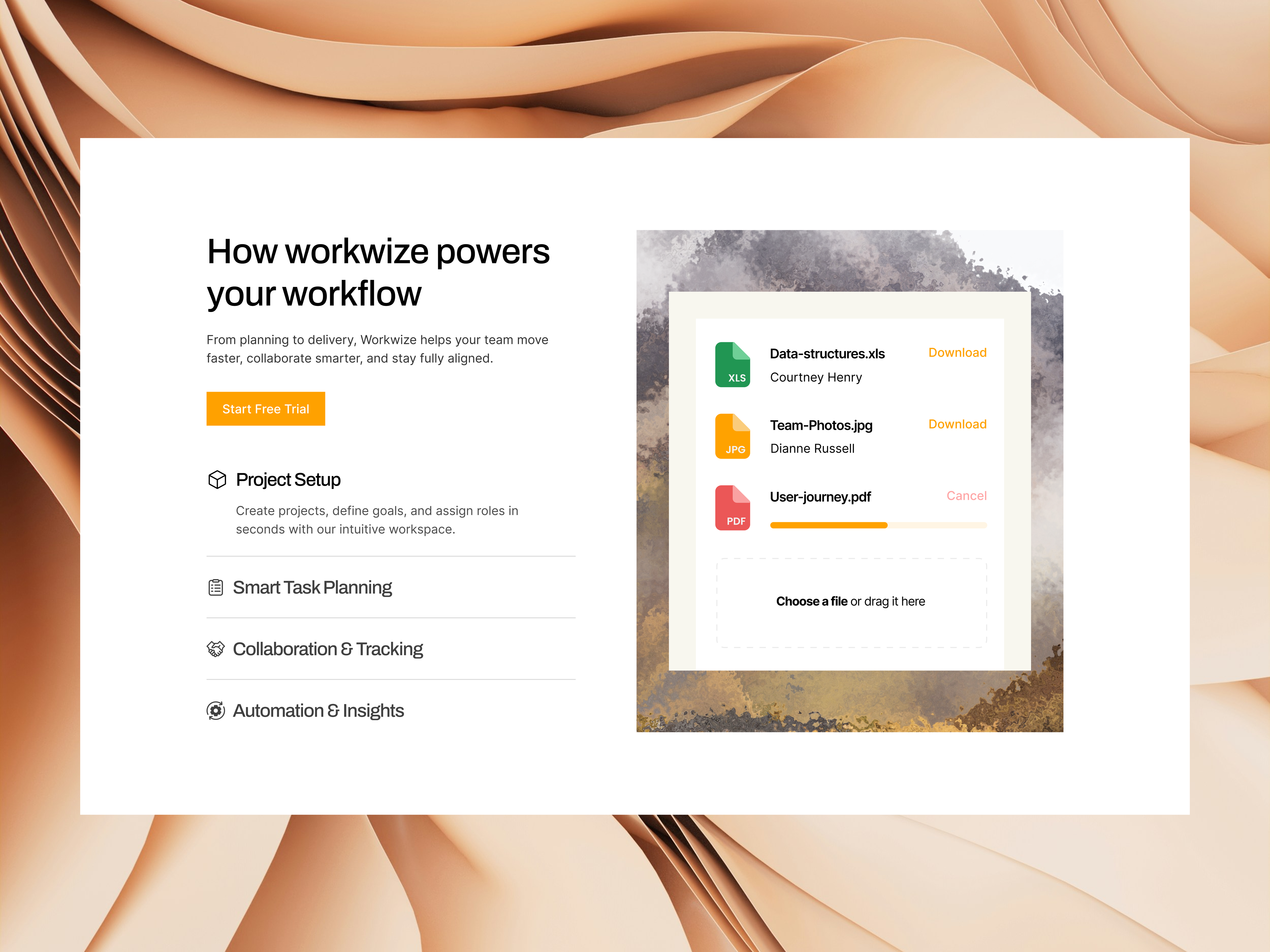 Blog section of Workwize template highlighting content management