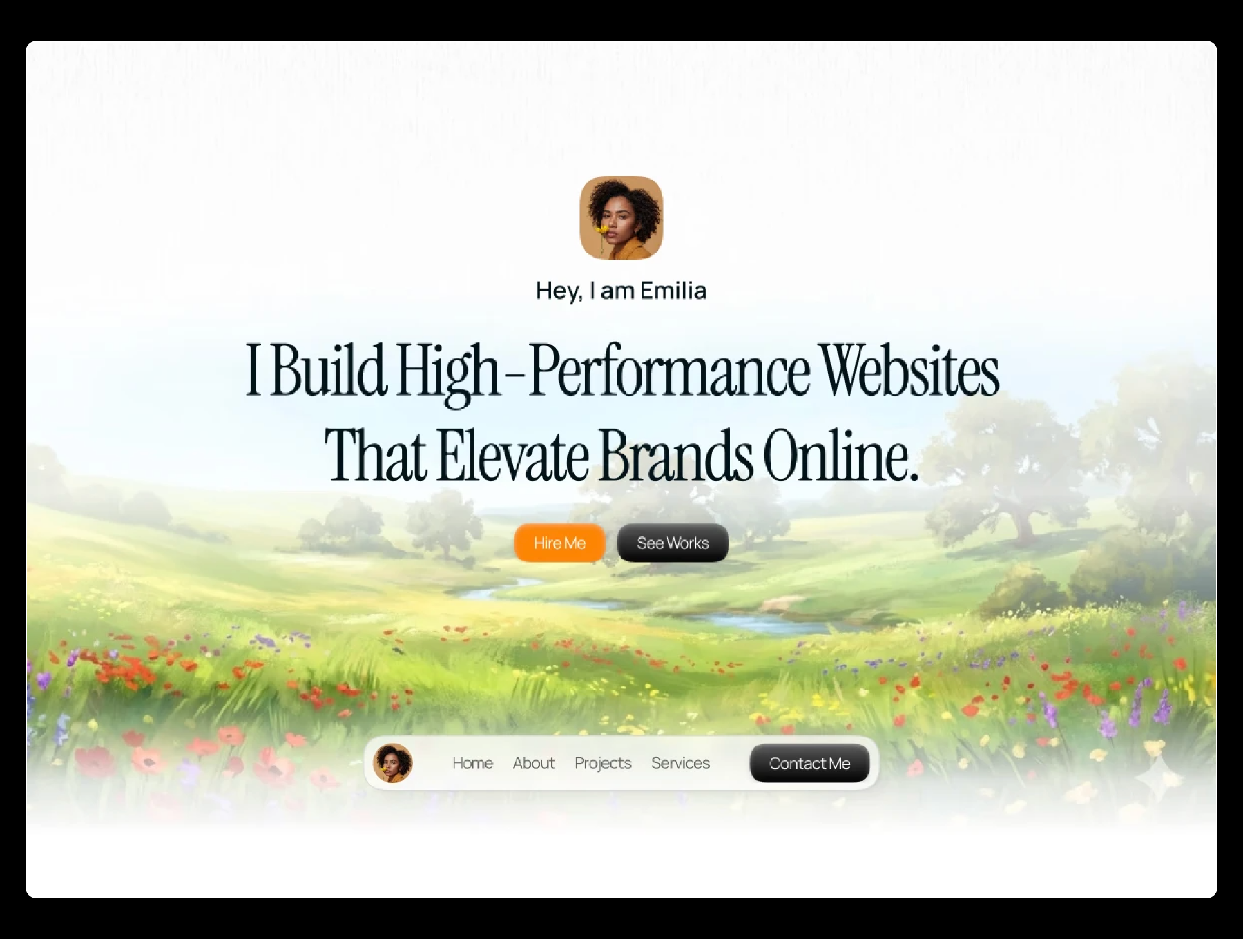 Zedex portfolio template preview 1