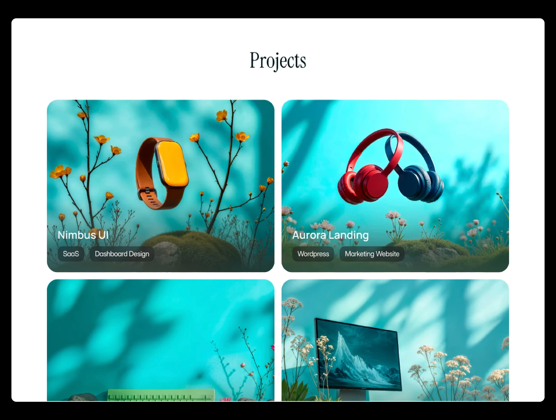 Zedex portfolio template preview 5
